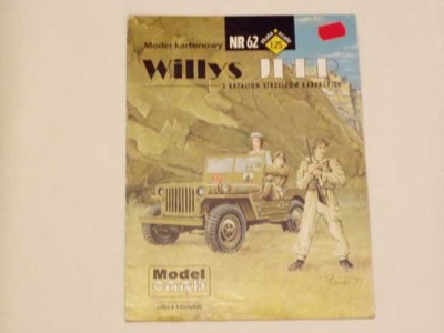 Model Card nr 62 Willys JEEP