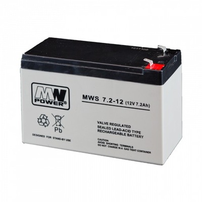 Akumulator MW Power MWS 7,2-12 (12V 7,2Ah) AGM
