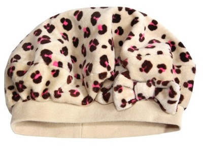 H&M nowy BERET czapeczka PANTERKA 74/80