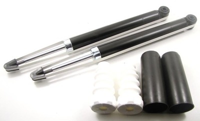 Амортизаторы x2 задняя +отбойники +защита renault clio ii thalia фото №1