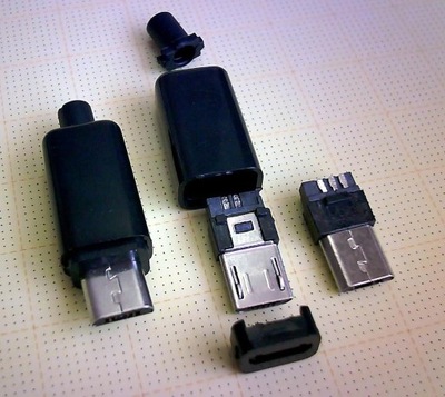 [STcs] WTUSBBMIC USB MICRO B na kabel BIAŁY_ x4szt