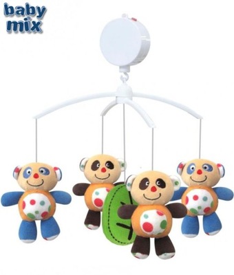 Karuzela pluszowa do łóżeczka PANDY - BabyMix