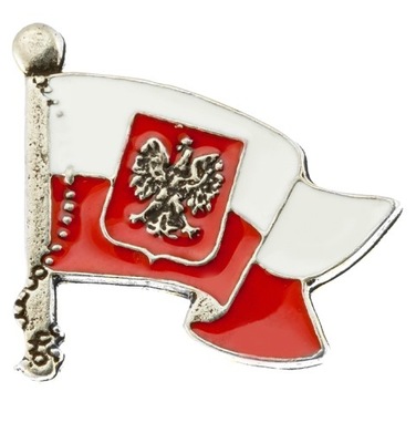 Pin przypinka wpinka znaczek Polska flaga GODŁO