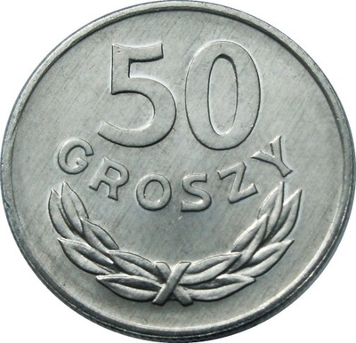 50 gr groszy 1977 mennicza mennicze