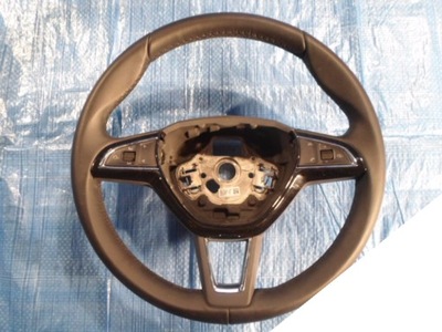 SKODA SUPERB III STEERING WHEEL MULTIMEDIALNA LEATHER 3V0419091L - milautoparts-fr.ukrlive.com