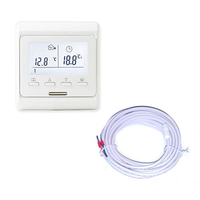 Dwu-czujnikowy termostat programowalny LCD
