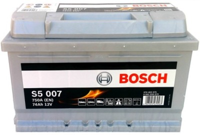 Акумулятор bosch s5 74ah 750a s5007 klasa premium фото №1