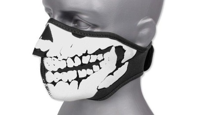 Maska Chusta neoprenowa 3D Skull Czarny 101 INC