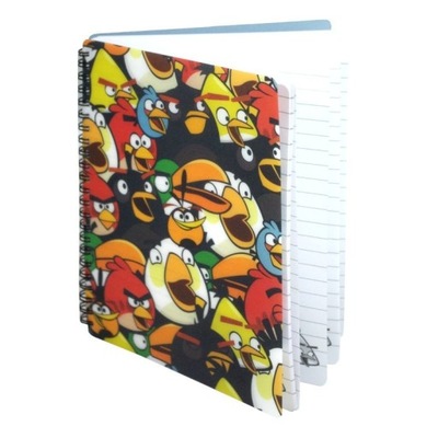 ANGRY BIRDS kołonotes zeszyt szeroka linia 60kart