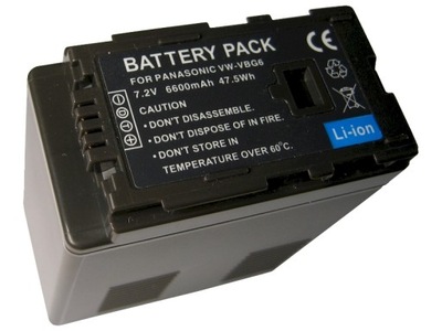 Akumulator Bateria VW-VBG6 do Panasonic AG-AC160 AG-HMC155