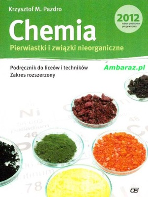 Chemia Pierwiastki i związki nieorgani Pazdro Wwa