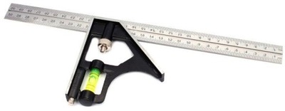 KĄTOWNIK STOLARSKI 300 MM Z POZIOMICĄ LIBELKĄ 30