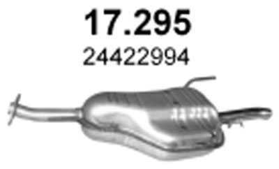 SILENCER END OPEL ASTRA F ASTRA G - milautoparts-fr.ukrlive.com