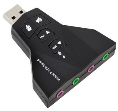KARTA DŹWIĘKOWA Muzyczna USB 7,1 zewnętrzna (3071)