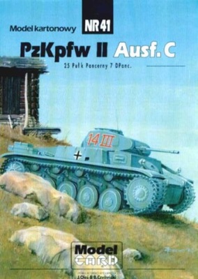Model Card nr 41 PzKpfw II Ausf.C