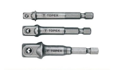 Zestaw adapterów nasadek 1/4 3/8 1/2 wkrętarki