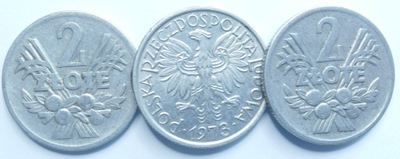 Moneta 2 zł złote Jagody 1973 r ładne