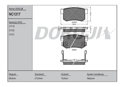 SABOTS DE FREIN DE FREIN ARRIÈRE SUZUKI SX4 2006- - milautoparts-fr.ukrlive.com