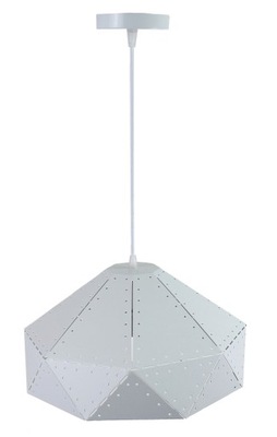 LAMPA WISZĄCA ŻYRANDOL BIAŁA LOFT 32 cm