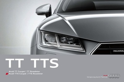 Audi TT TTS prospekt 2014 128 s. angielski export