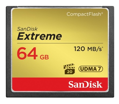SanDisk CF 64 GB Extreme 120MB/s Karta Pamięci