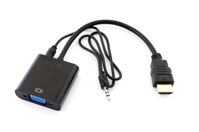 Adapter HDMI do VGA czarny