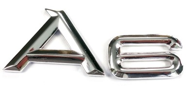 A6 - NAPIS - Audi emblemat emblematy naklejki logo