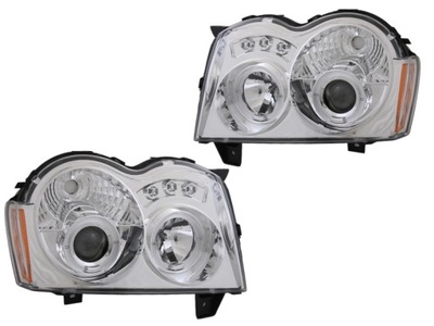Фара кільця led angel jeep grand cherokee wh фото №1