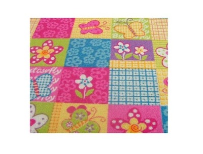 Dywan dzieciecy 126x133 BUTTERFLY MOTYLKI MOTYLE