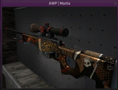 AWP MORTIS CS GO CS2 skin