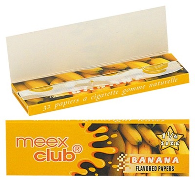 Bibułki bletki MEEX aromatyzowane banan 59010
