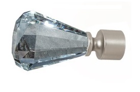 ZAKOŃCZENIE CRYSTAL CYRKONIA 19 MM KARNISZ KARNISZ