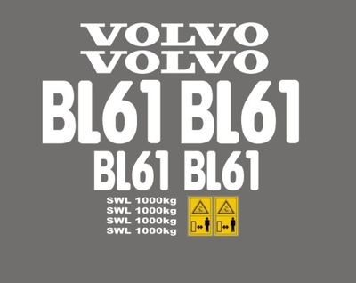 Naklejki naklejka oklejenie VOLVO BL 61 - milautoparts-fr.ukrlive.com