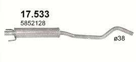 Гаситель средний corsa 17.533 фото №1
