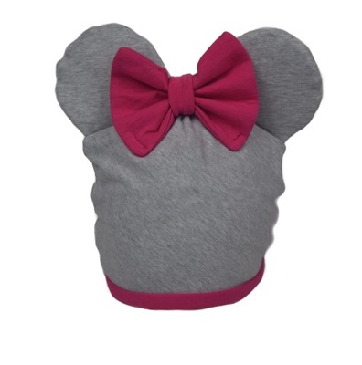 czapka z uszami Myszką minnie Miki dla dziewczynki