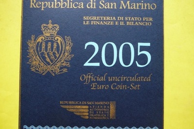 KMS EURO+ 5 EURO SREBRO -SAN MARINO 2005- PROMOCJA
