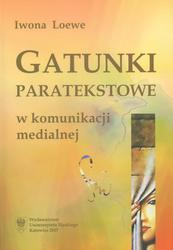 GATUNKI PARATEKSTOWE MEDIA PRASA RADIO TELEWIZJA TEKST JĘZYK REKLAMA