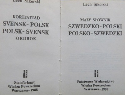 Kubitsky - SŁOWNIK SZWEDZKO POLSKI POLSKO SZWEDZKI - 11394751626 ...