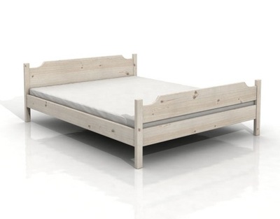 DSI-meble: Drewniane Łóżko SEKWOJA 120x200 Białe