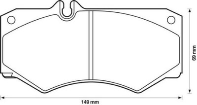 PADS BRAKE MERCEDES, 1989-2012, MP243.1 - milautoparts-fr.ukrlive.com