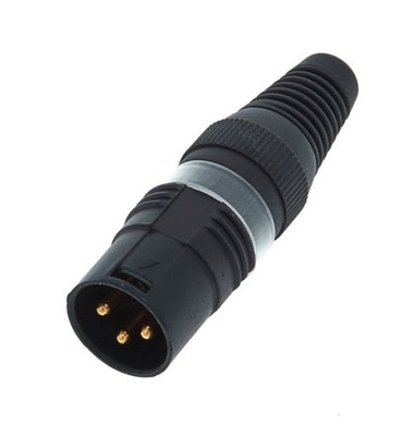 Wtyk XLR męski Hicon HI-X3CMG czarny sklep Gram