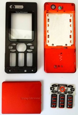 ORYGINALNA obudowa W880 Sony Ericsson pomarańcz