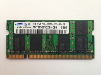 Pamięć RAM SODIMM 2GB DDR2 PC2 5300S 667MHz 2048MB