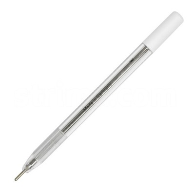 Pisak krawiecki długopis kulkowy do skór srebrny