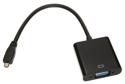 ADAPTER micro HDMI do VGA KONWERTER DSUB + DŹWIĘK