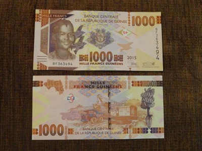 089.GUINEA 1000 FRANKÓW UNC