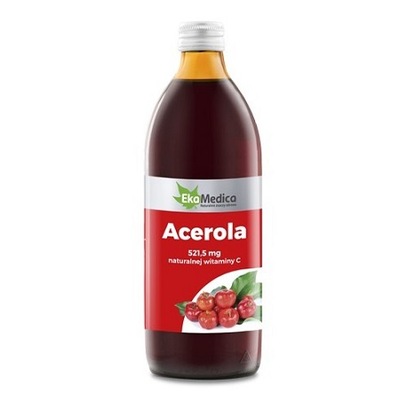 ACEROLA sok z aceroli 500 ml EKAMEDICA