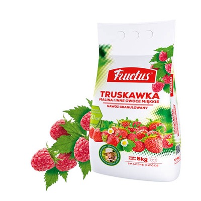 NAWÓZ DO TRUSKAWEK CAŁOROCZNY JESIENNY FRUCTUS TRUSKAWKA MALINA 15KG