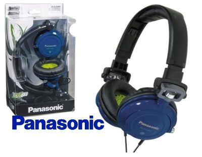 SŁUCHAWKI PANASONIC RP-DJS400 niebieskie