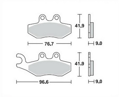 PIAGGIO APRILIA GILERA DERBI VESPA BREMSBELÄGE BREMSEN- Bild 2